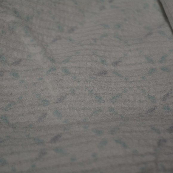 Aden Anais Muslin Baby Swaddle Blanket White Teal - Picture 3 of 5